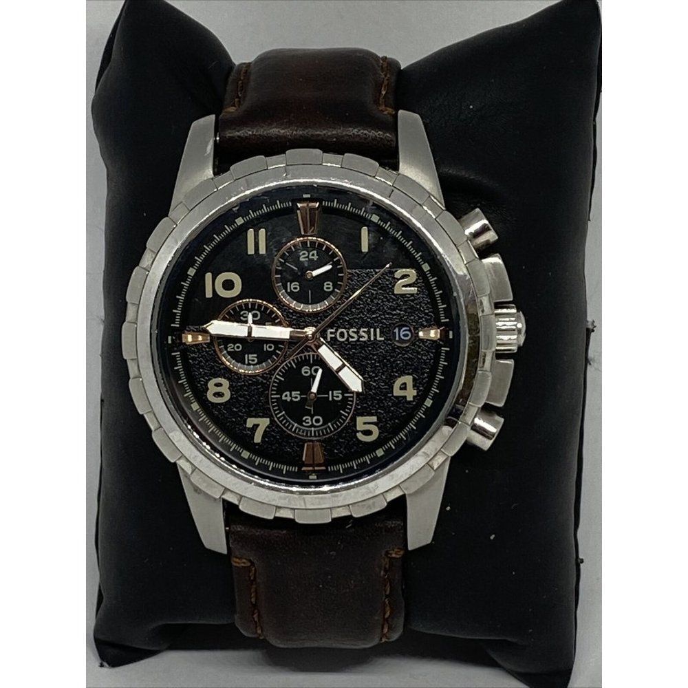 Fossil Dean FS4828 Men's Brown Leather Analog Dial